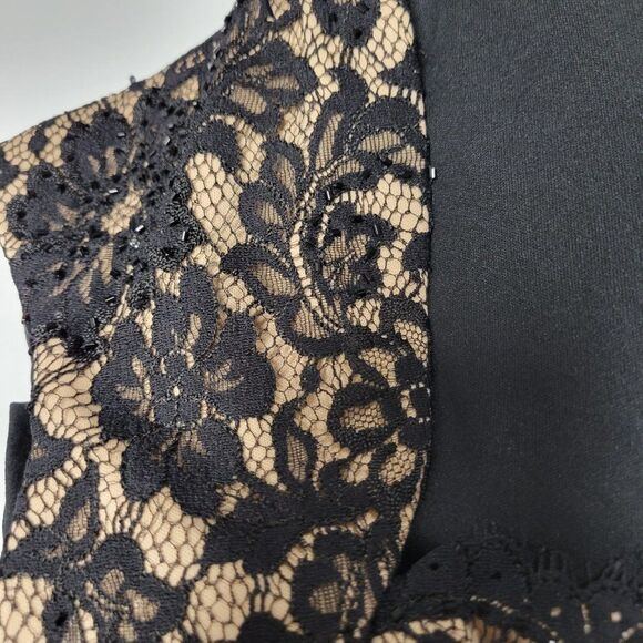 Women's Evening Gown Elegant Maxi Dress with Lace Overlay- Size 4, Size 12 - NEW - Picture 8 of 13